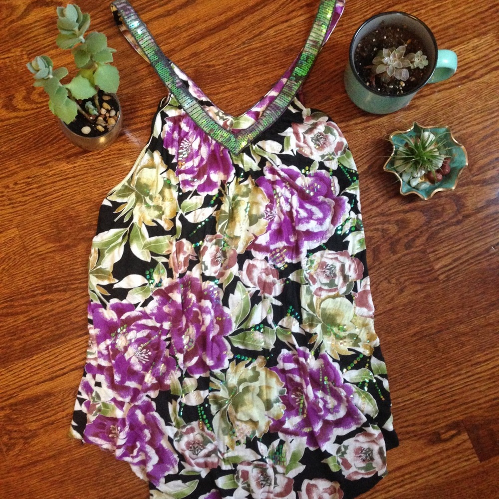 Free People floral tank